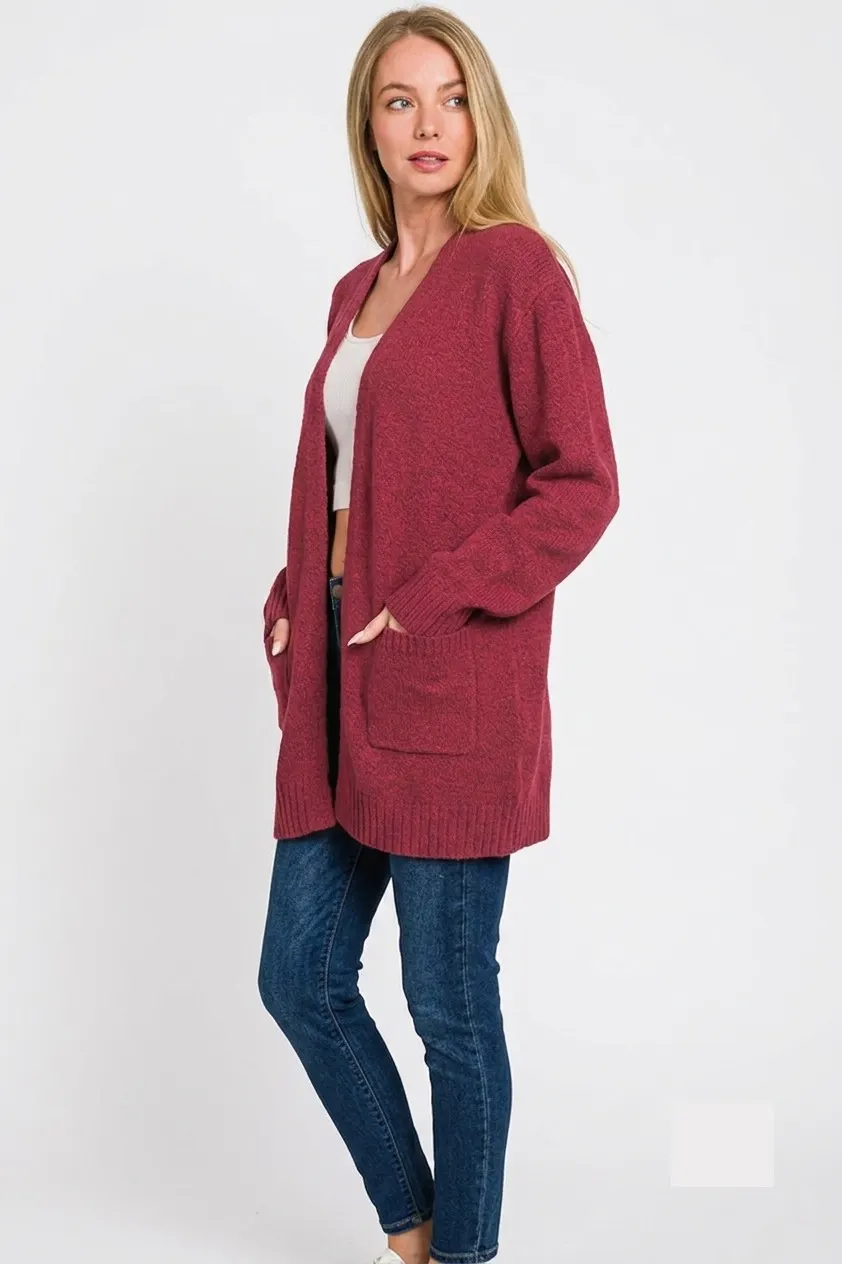 Full Size Cropped Open Front Blazer Plus Size 4