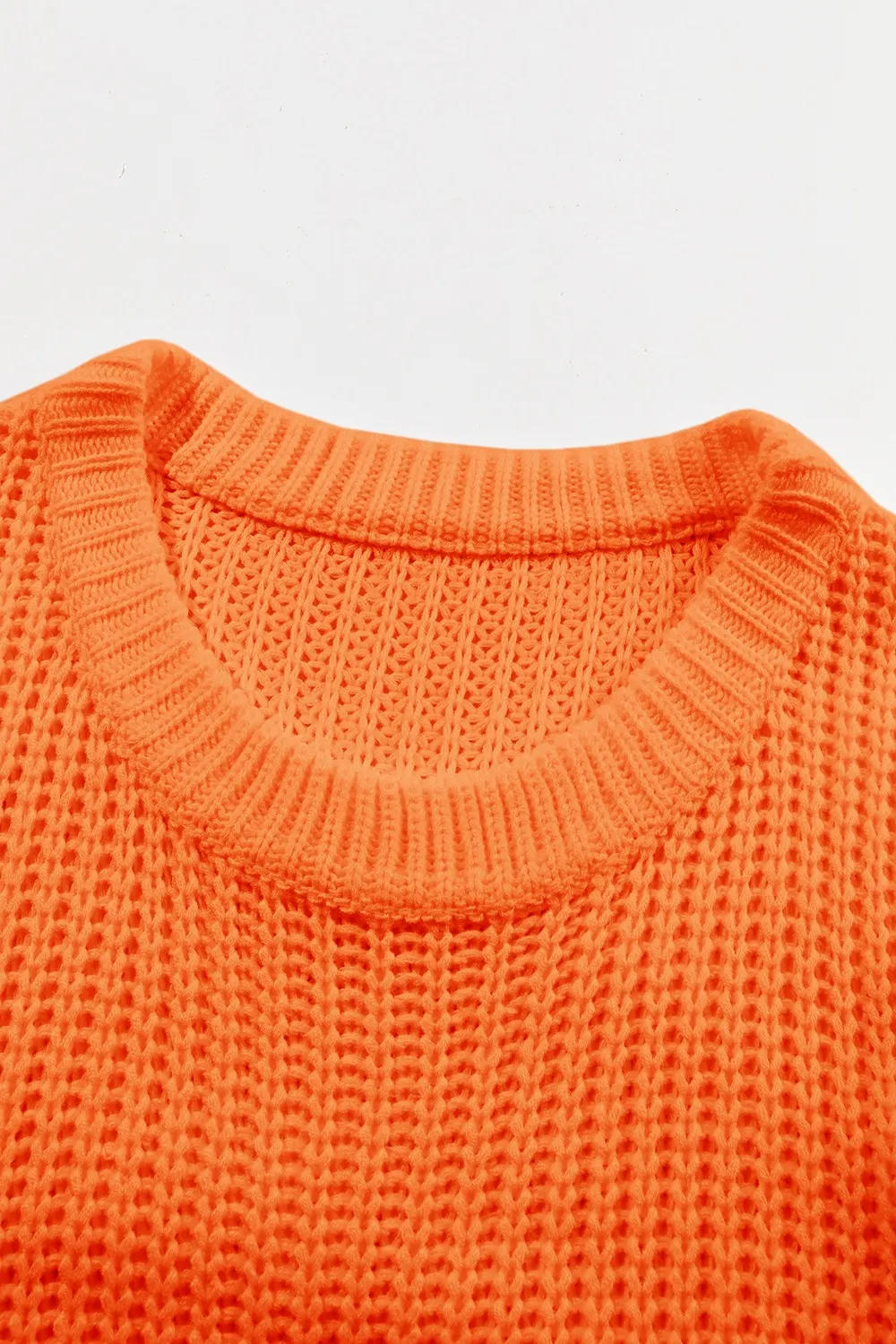 Chunky Knit Dropped Shoulder Sweater 6