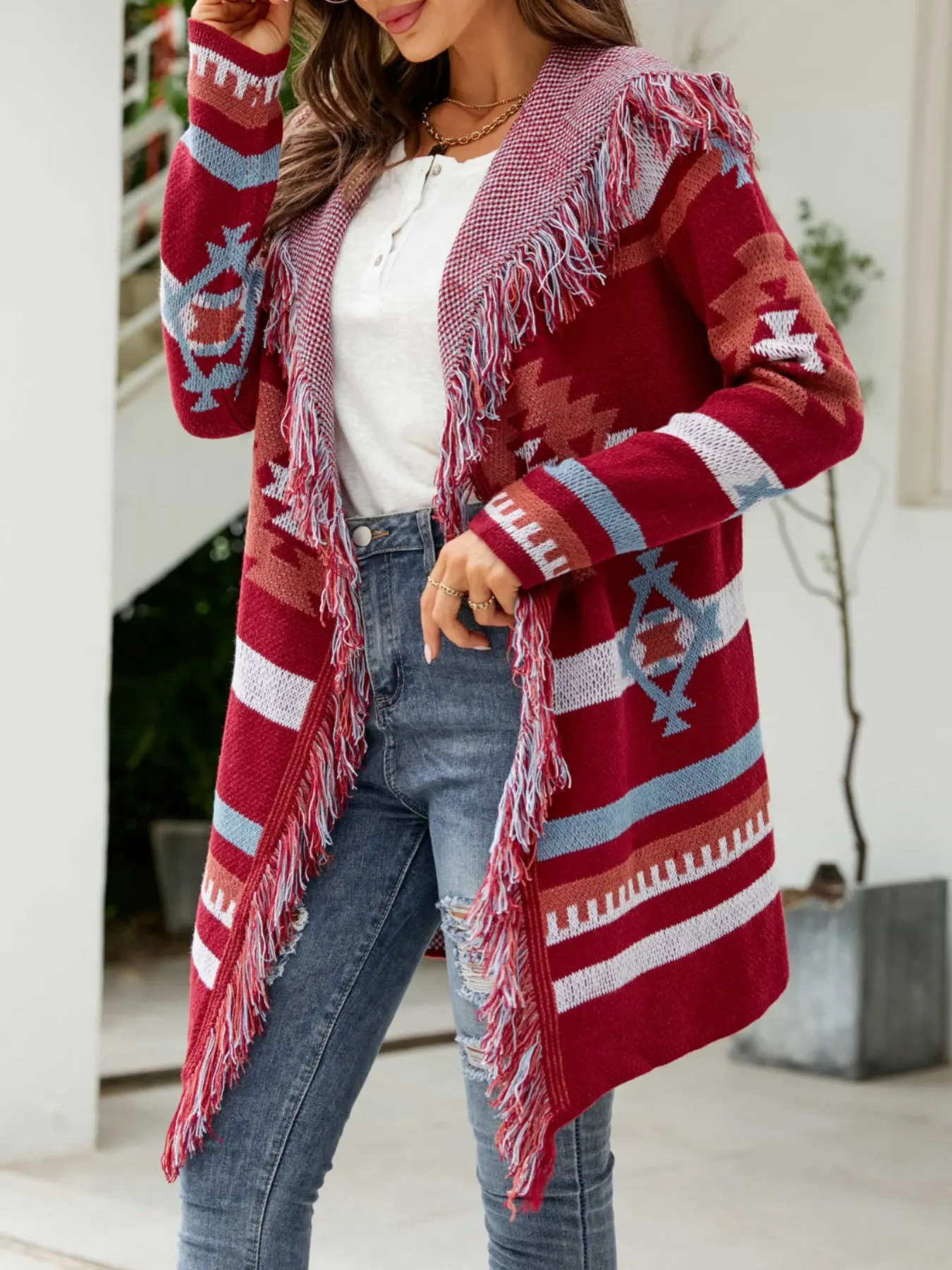 Ribbed Knit Round Neck Slouchy Chunky Sweater 20
