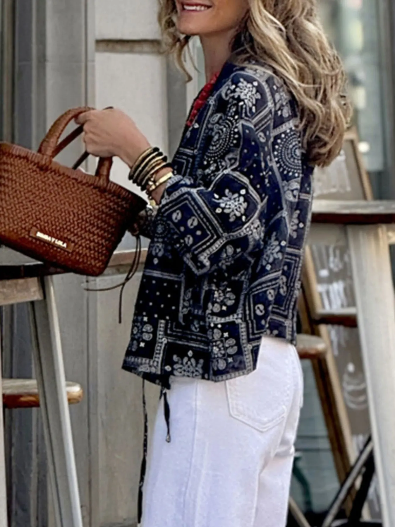 Printed Zip Up Jacket 3
