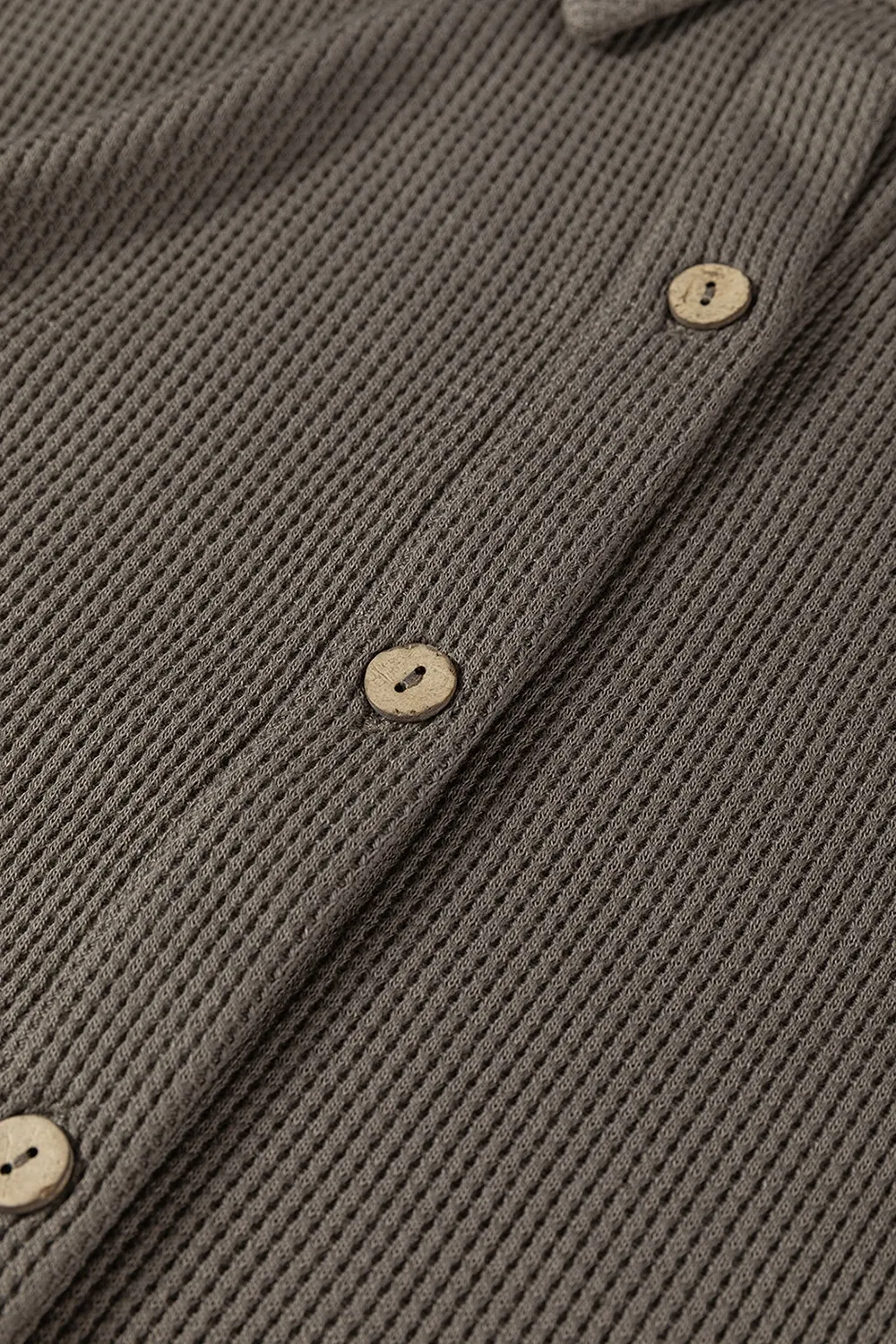 Casual Button-Down Dress with Pockets 14