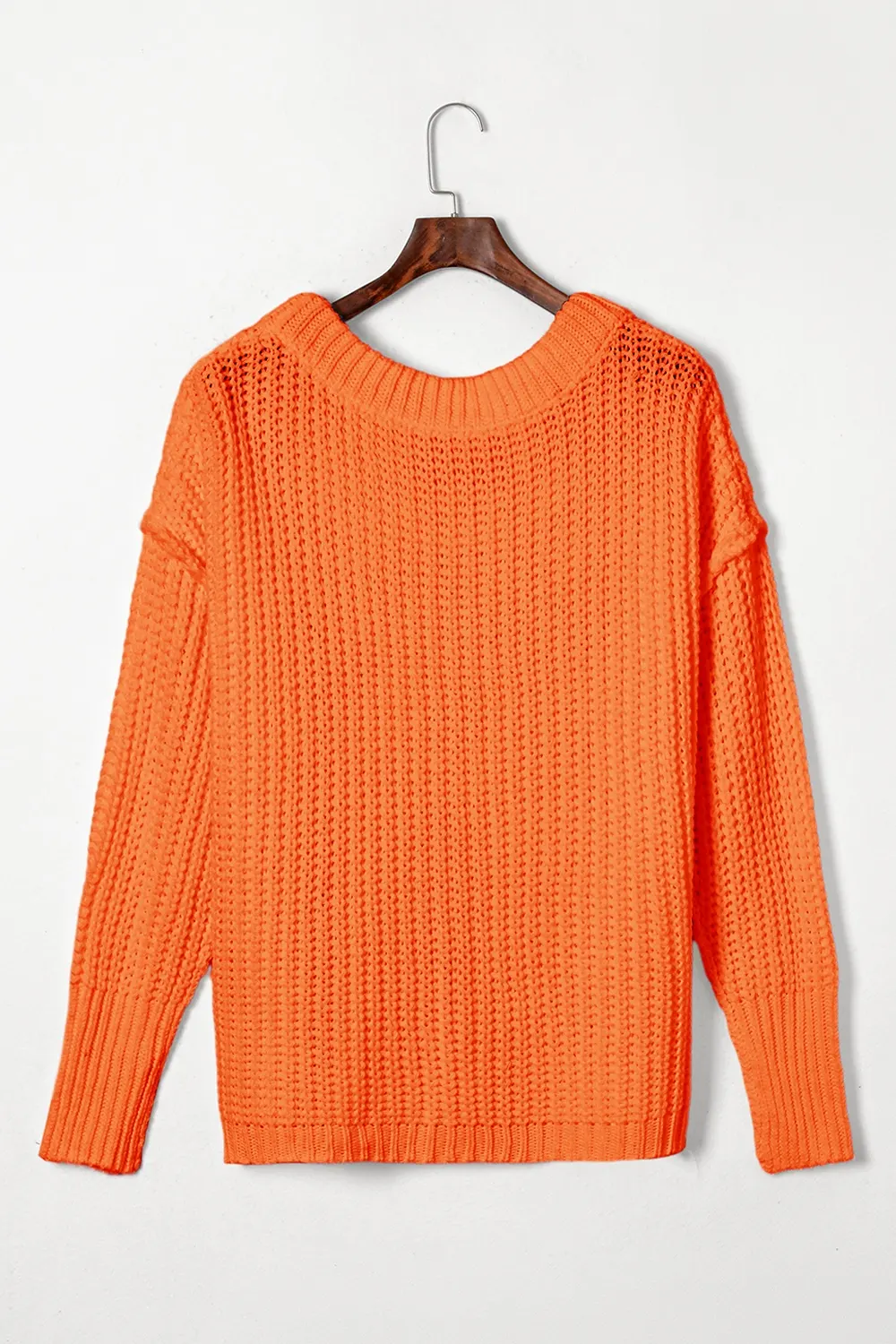 Chunky Knit Dropped Shoulder Sweater 5