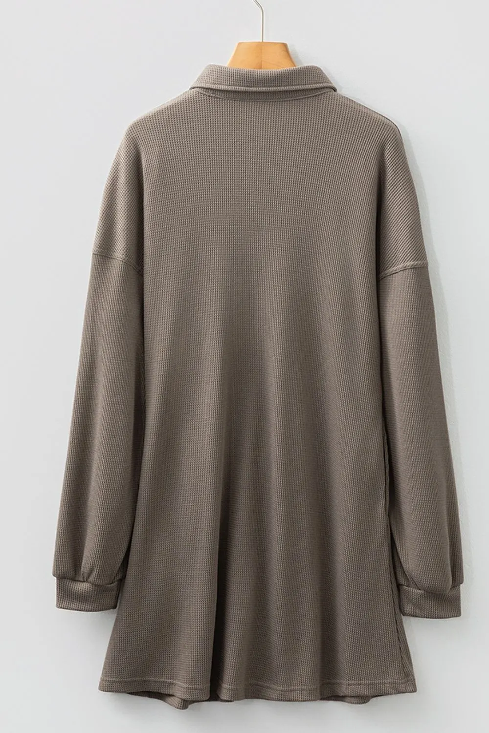 Casual Button-Down Dress with Pockets 9