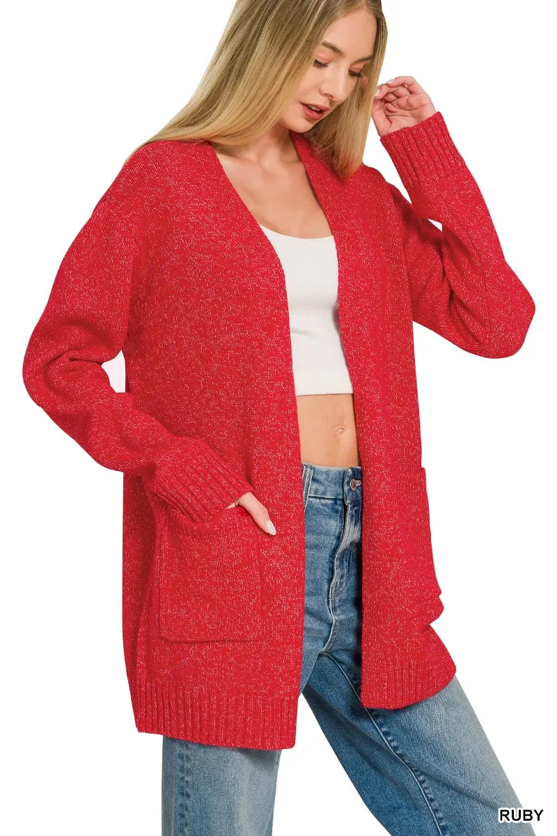 Striped Long Sleeve Crochet Knit Dress 3