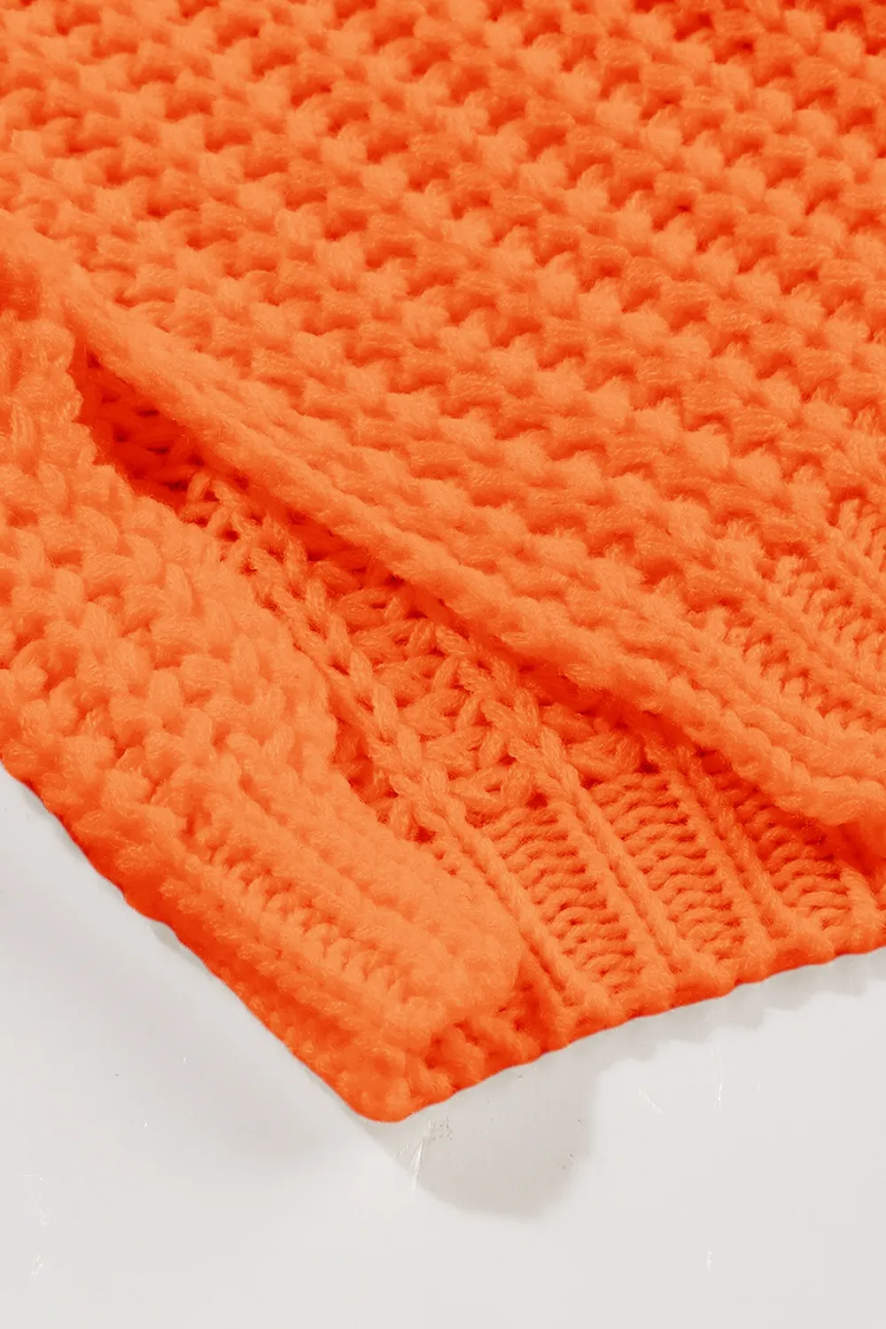 Chunky Knit Dropped Shoulder Sweater 8