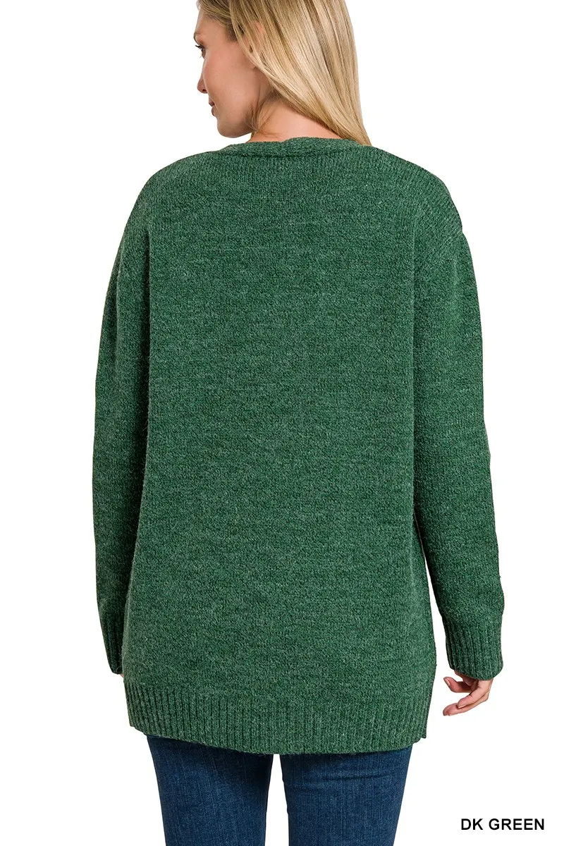 Casual Button-Down Dress with Pockets 17