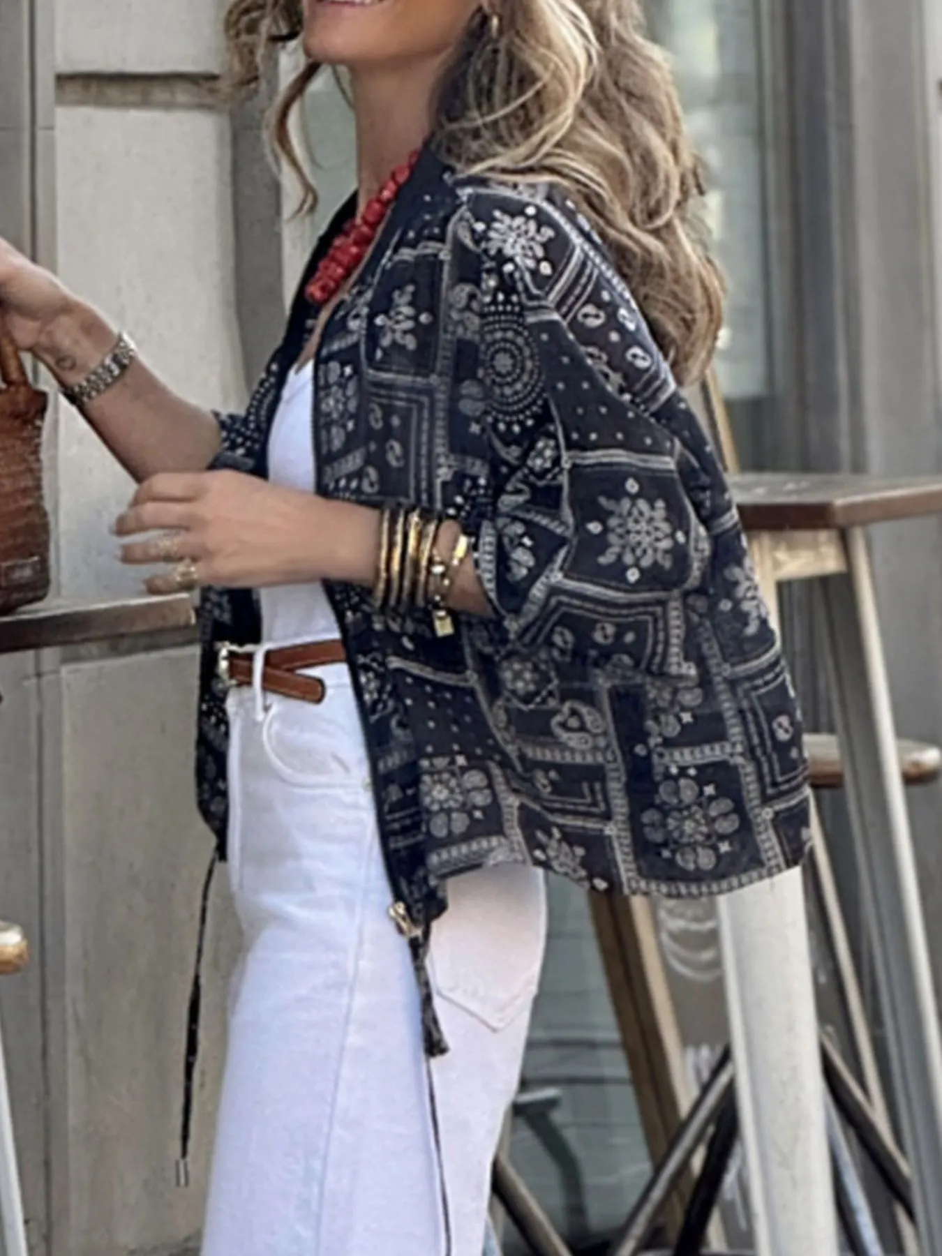 Printed Zip Up Jacket 2